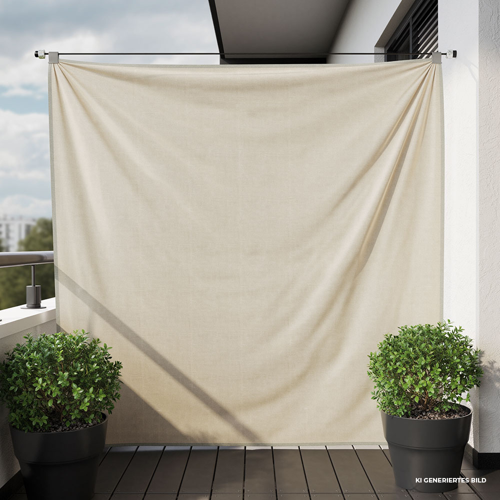 Windschutz mit Segeltuch