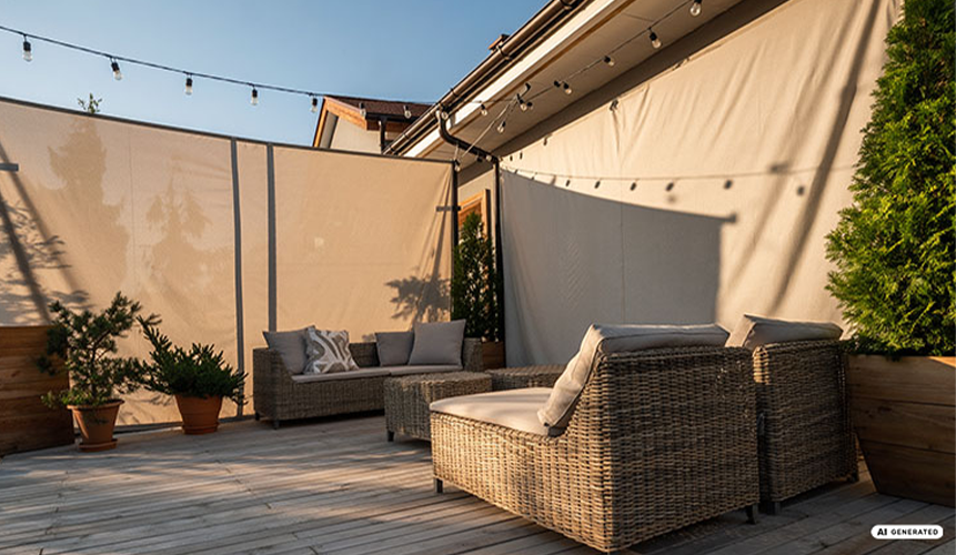 Gemütlich auf Balkon & Terrasse – Wind- und Sichtschutz mit Stil und Funktion