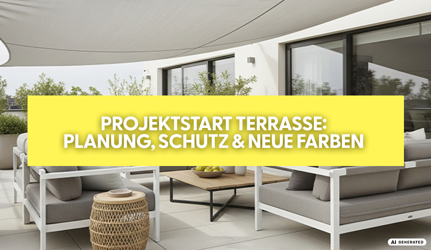 Projektstart Terrasse: Planung, Schutz & neue Farben 
