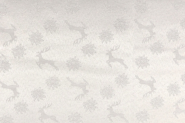 Damast Landhaus - Hirsch im Edelweiß 