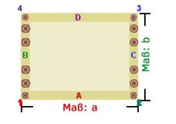 Fertig-Segeltuch Wind-/Sichtschutzgewebe - Rechteck - a: 117 x b: 140 cm 
