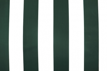 Segeltuch-Stoff - Blockstreifen - Tannengrün/Weiß 