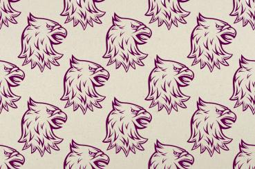 Tipi-Zeltstoff - Heraldik-Adler Brombeer