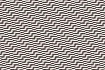 Wellen in 3D - Türvorhang-Stoff Braun