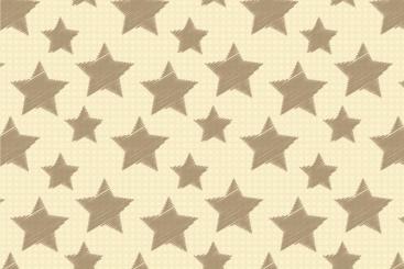 Colourful Stars - Türvorhang-Stoff Creme