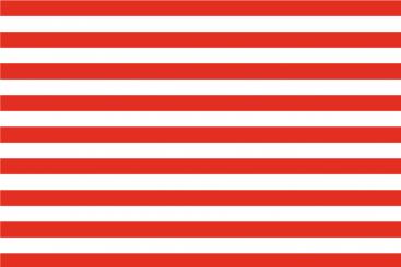 Outdoor-Stoff - Querstreifen 7 cm Rot