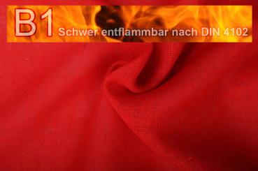 Sackleinen Jute B1 farbig 130 cm Rot