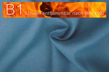 Sackleinen Jute B1 farbig 130 cm Stahlblau