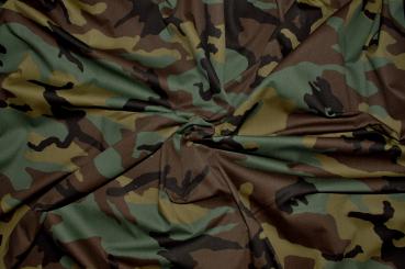 Baumwollstoff - Militärlook Woodland