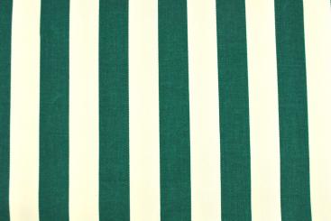 Segeltuch gestreift 2,5 cm - 145 cm Grün-Natur