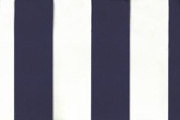 Zelt-Stoff deluxe - Streifen Marine/Weiß