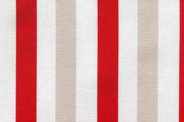 Sonnenschutz-Segeltuch - Blockstreifen - 280 cm Rot/Weiß