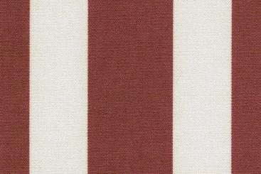Markisen-Stoff Spain Sun - wasserdicht - Blockstreifen - Bordeaux/Creme 