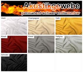 Akustikgewebe - permanent schwer entflammbar - 300 cm 