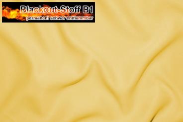Blackout permanent schwer entflammbar Gelb