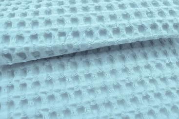 Waffelpiqué-Stoff XXL - Uni Hellblau