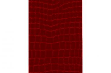 Pythonleder - Imitat Rotbraun