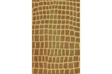 Pythonleder - Imitat Braun/Ocker