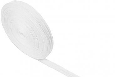 Baumwoll-Verstärkungsband - Fischgrat-Köper - 2,5 cm - Meterware Weiß