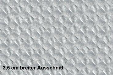 Lederimitat Techno-Look - Carbon-Stil Silber