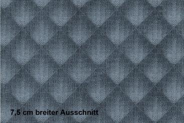 Lederimitat Techno-Look - Raute - Metallic Dunkelgrau