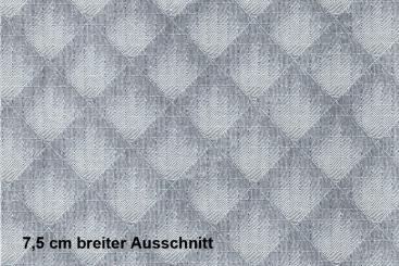 Lederimitat Techno-Look - Raute - Metallic Silber