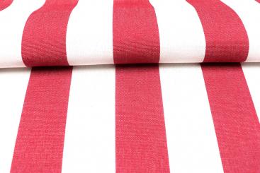 Markisenstoff Spain Summer - 320 cm Rot Blockstreifen
