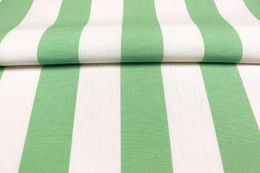 Markisenstoff Spain Summer - 160 cm - Blockstreifen Hellgrün Blockstreifen