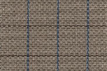 Outdoor-Stoff kariert - Spain Summer Braun/Blau