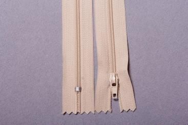 Kunststoff-Reißverschluss nicht teilbar - 40 cm Beige