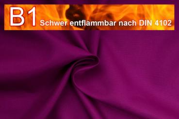 Allround Stoff exklusiv B1 - schwer entflammbar Violett