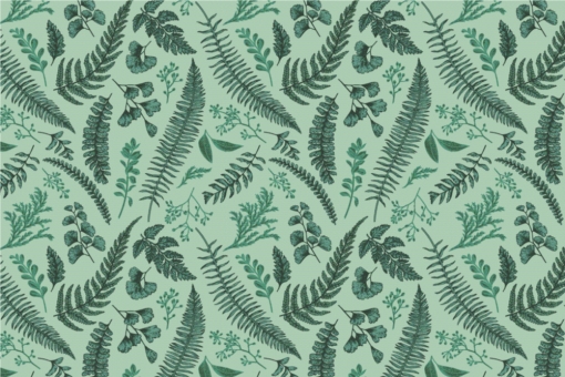 Outdoorstoff - Farn-Wald Grün