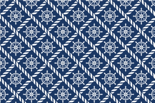 Outdoorstoff Marine-Welt - Steuerrad 