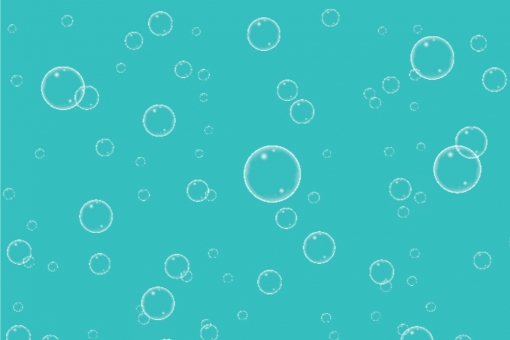 Outdoorstoff - Luftblasen Aqua