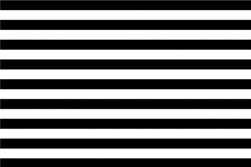 Outdoor-Stoff - Querstreifen 7 cm Schwarz