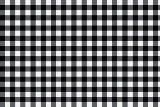 Outdoor Stoff - Teflon - Vichy Karo Weiß/Schwarz