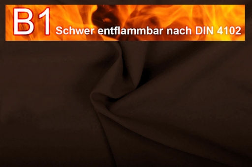 Allround Stoff B1 - 280 cm - schwer entflammbar Braun
