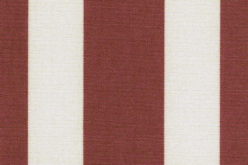 Markisen-Stoff Spain Sun - wasserdicht - Blockstreifen - Bordeaux/Creme 