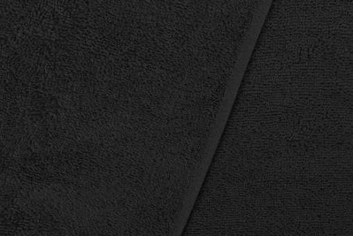 Premium-Frottee - gesäumt Schwarz