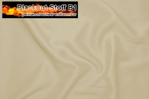 Blackout permanent schwer entflammbar Champagner