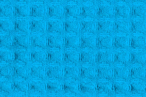 Baumwoll Waffel-Piqué - Uni Türkis