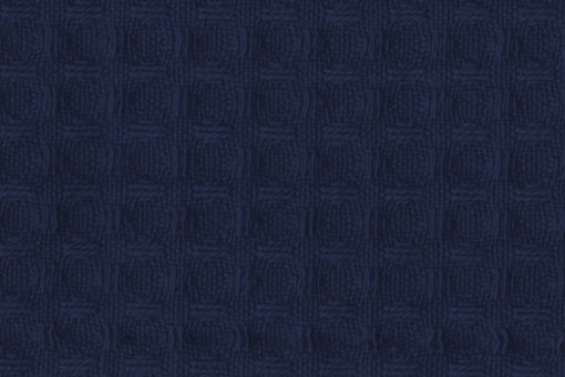 Baumwoll Waffel-Piqué - Uni Nachtblau
