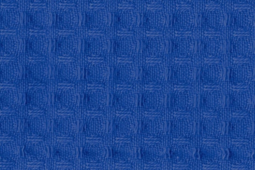 Baumwoll Waffel-Piqué - Uni Royalblau