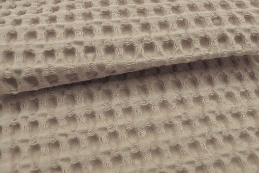 Waffelpiqué-Stoff XXL - Uni Beige