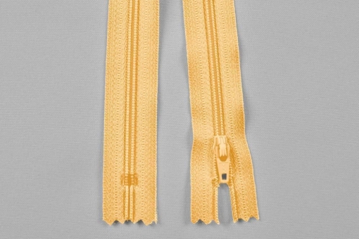 YKK-Kunststoff-Reißverschluss - nicht teilbar - 40 cm Beige
