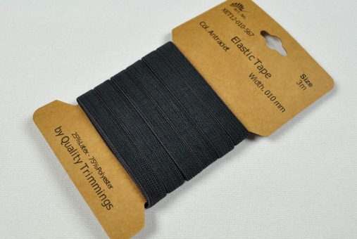 Elastik-Band - 3 m - Uni Anthrazit 