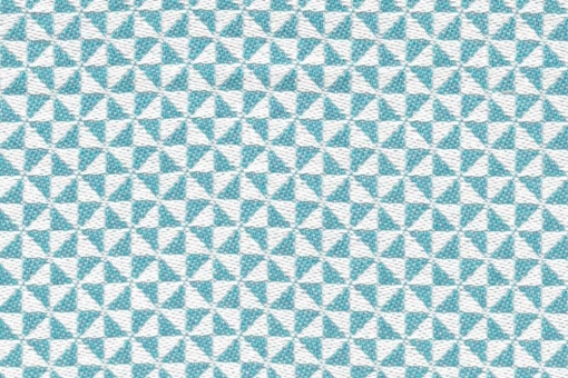 Markisen- und Outdoorstoff - Hailey Mint/Weiss
