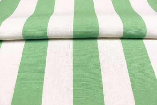 Markisenstoff Spain Summer - 160 cm - Blockstreifen Hellgrün Blockstreifen