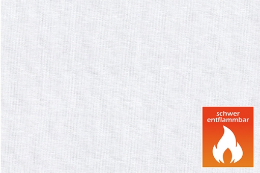 Polyester-Nessel permanent schwer entflammbar - Weiß - 310 cm 