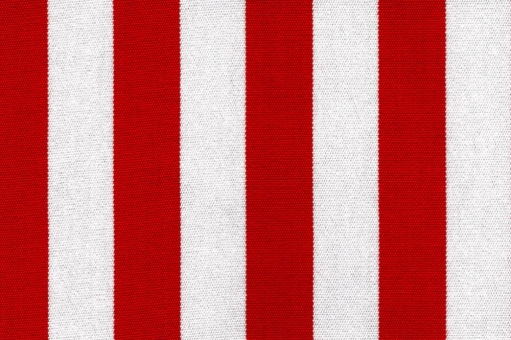 Outdoor-Stoff Garda - Streifenvariationen - 45 cm Rot/Weiß